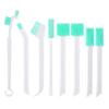 8Pcs/Set Crevice Brush Set Ice Machine Cleaning Brushes Ergonomic Handle Deep Gap Pipe Cleaning Scrubber Kit