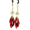 1 Pair of Ladies' Earrings Luxury Zircon Peacock Earrings French-Style Fringe Studs Lightly Luxurious Fashion Long Earrings