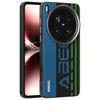 ABEEL Для vivo X200 Ultra 5G Магнитный Чехол Микро-тиснение 6D Печать ПК ТПУ Алюминиевый сплав Кожаный Чехол для Телефона