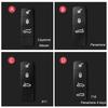 AABKQ1 For Porsche Cayenne Macan Panamera 911 718 Key Repair Kit  Metal Frame Button Cover Tail Hanging Keychain Replacement Parts Set