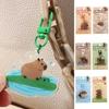 Creative Capybara Keychain Capybara Animal Keyring Lovely Capibara Bag Hanging  Hanging Accessory