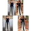 Modern Polyester Splicing Sleeveless Maxi Dress For Casual Summer Wear