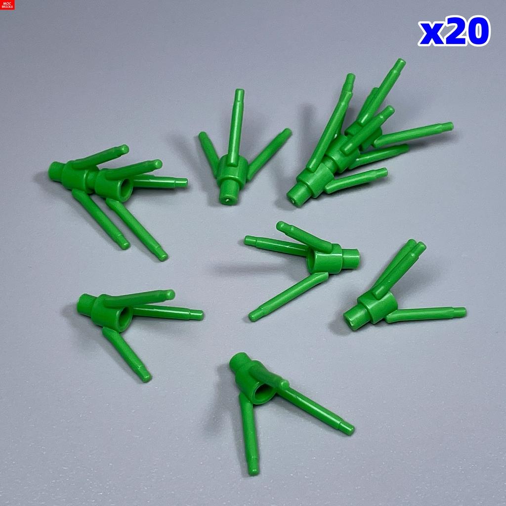 200 шт./лот Детали MOC 24855 Стебель растения/цветка с нижним штырьком Для деталей конструктора DIY Рождественский подарок Игрушка