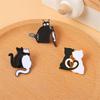 2PCS Brooch Easy To Use Fashionable And Lovely Accessories 4g Alloy Cute Cat Brooch Accessory Brooch High Quality Gift Giving