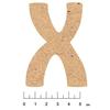 MDF Wood Alphabet Adhesive 7.5cm Letter X