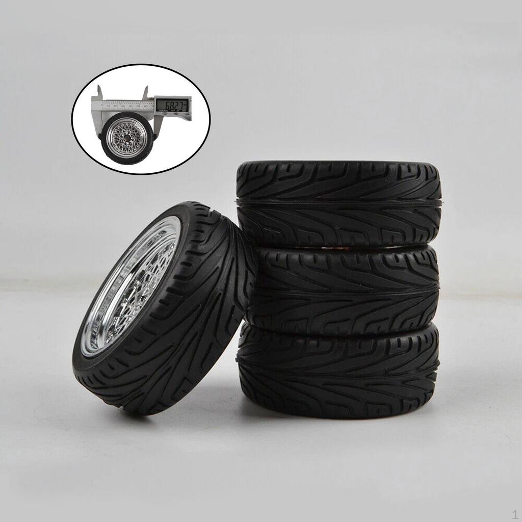 RC Car Wheel Rim Tires for AASA 83044-4 1:10 Scale Modified Replacement