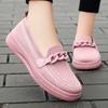 Shoes Women's 2025 New Foreign Trade Women's Shoes Comfortable Flying Weaving Mom Shoes One Pedal Comfortable Women's Single Shoes