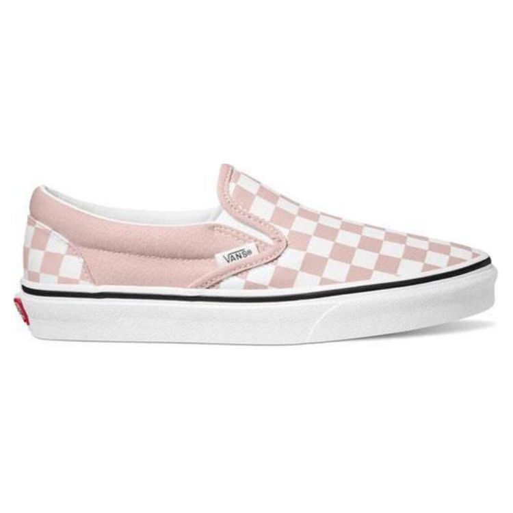 Vans Classic Slip-On Low Top Skate Shoes Unisex Sneakers Pink White VN000BVZBQL