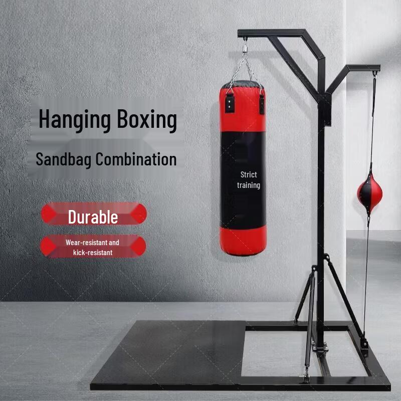 Vertical Boxing Training Stand with Sandbag & Speed Ball