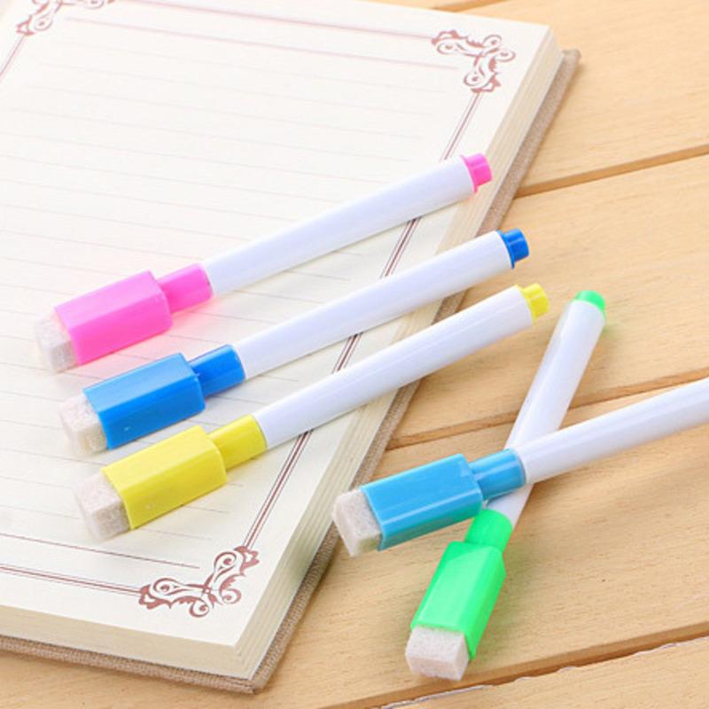 8 Piece Whiteboard Pen Creative With Brush Water-based Small Erasable Pen School Office