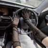 Модные Блестящие Кристальные Перчатки для Защиты от Солнца Прозрачная Сетка Длинные Перчатки Защита от УФ Дышащие Женские Перчатки для Вождения Женские