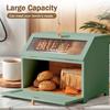 Wooden Bread Bin Multi-Purpose Bread Storage Container Bread Keeper Bin Bread Storage Box for Bagel Donut Cookies