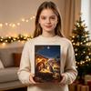 Двумерный плоский акриловый самолет, подвесное украшение-коробка, сцена для рождественского украшения