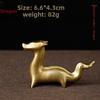 Pure copper creative cute 12 zodiac small ornaments mouse cow tiger rabbit dragon snake horse sheep monkey chicken dog pig exquisite high-end