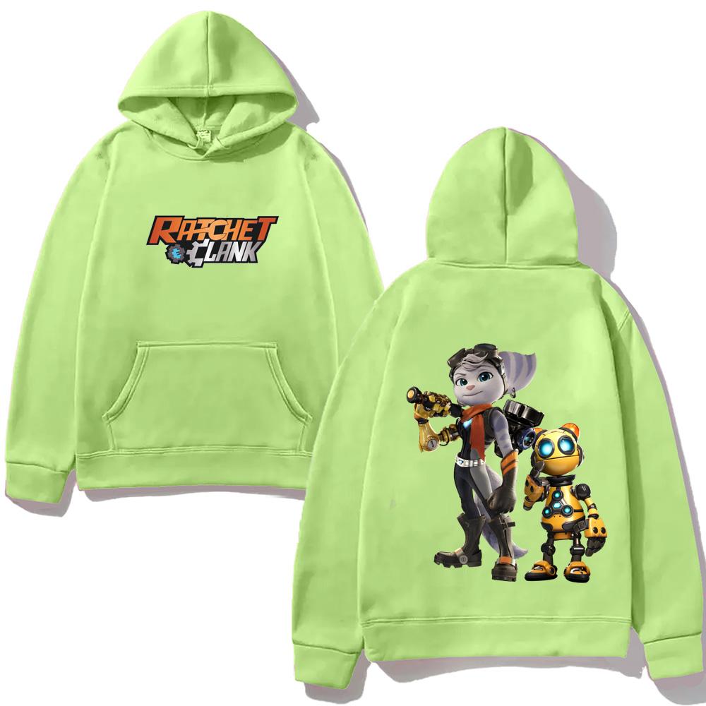 Ratchet & Clank Rift Apart Game Hoodie Casual Sweatshirt Fleece Clothes Unisex with Pocket  Hoody