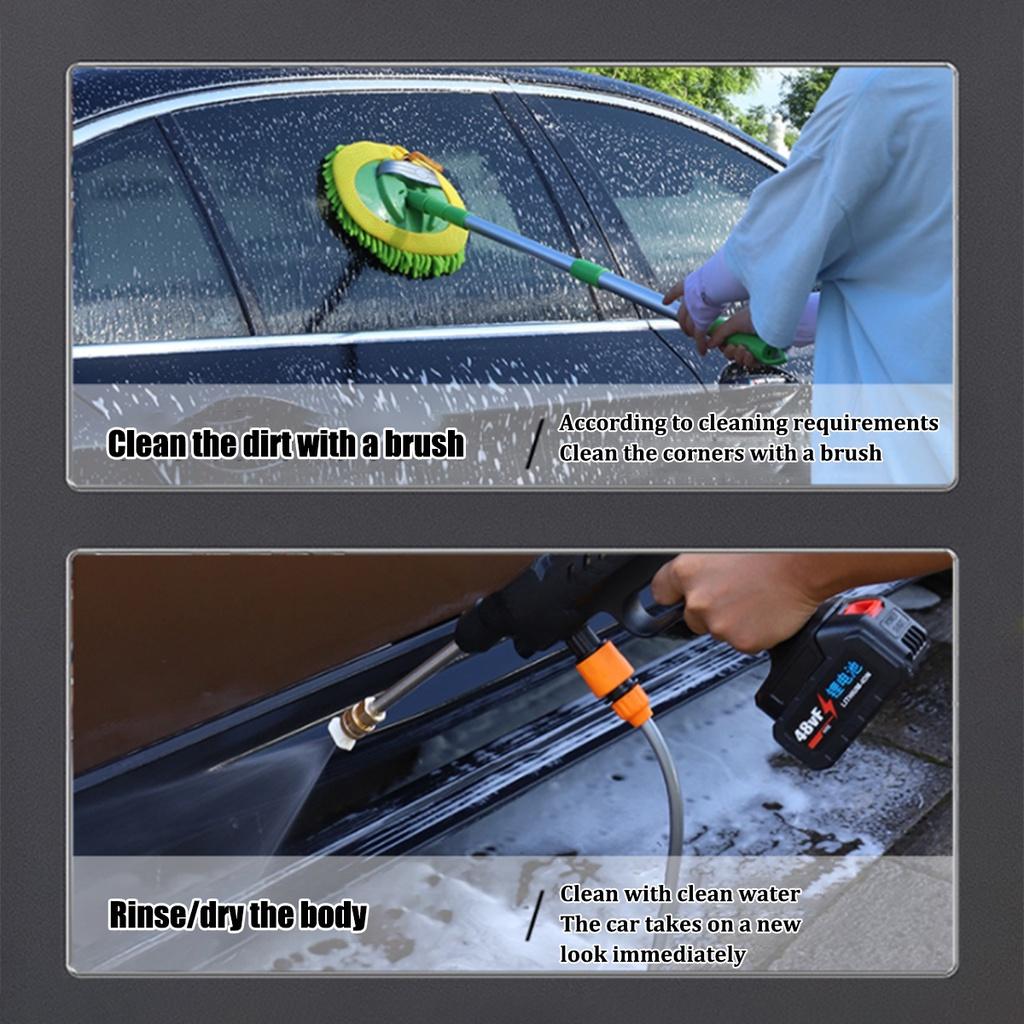 3000 Вт 100 бар, беспроводной мойщик высокого давления, пистолет для мойки автомобилей, 50000 мАч, генератор пены, водяной пистолет, распылитель для аккумулятора Makita 18 В