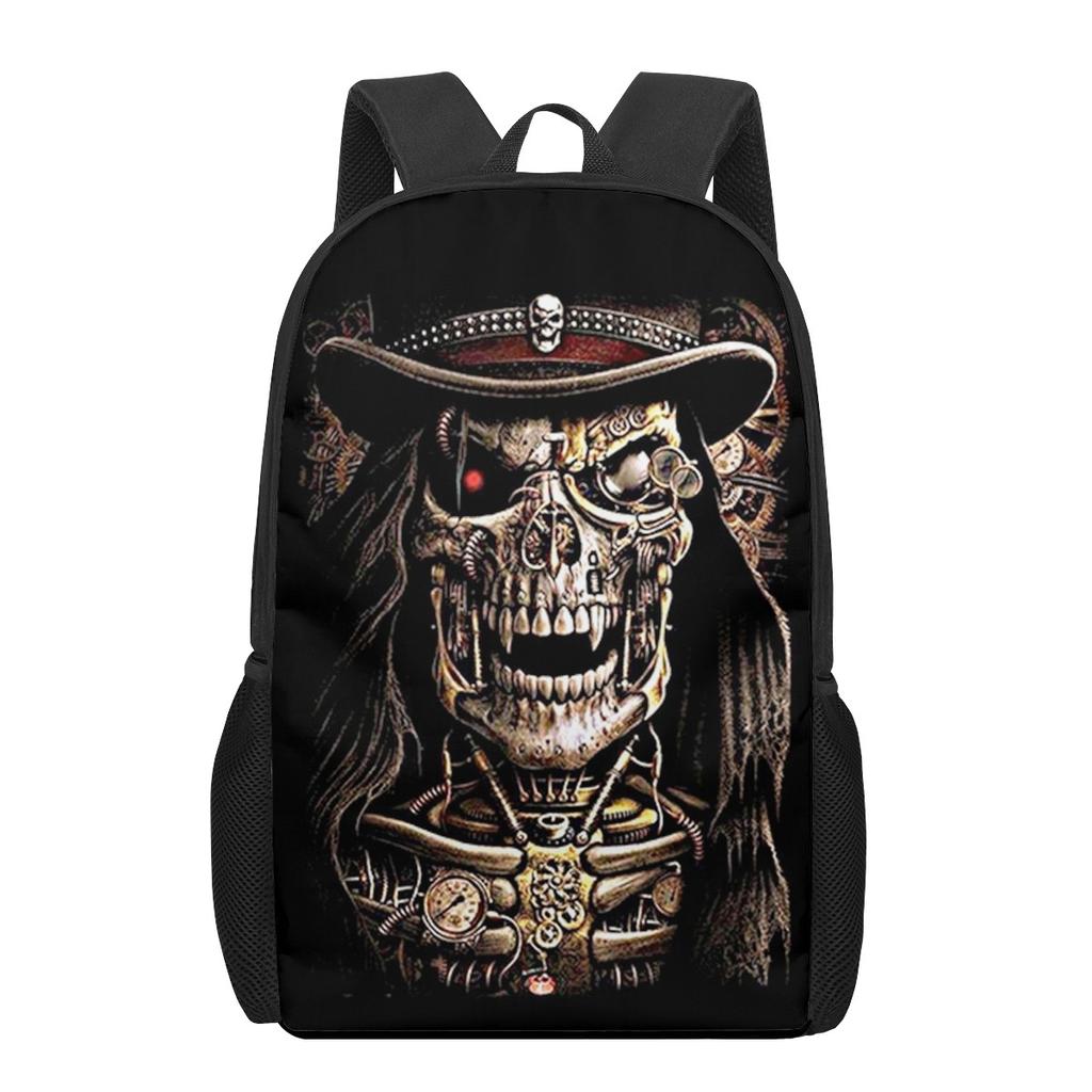 Креативный готический череп с принтом подростков повседневные сумки через плечо для мальчиков и девочек школьные сумки для женщин и мужчин дорожные рюкзаки для ноутбука