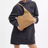 Coach Brooklyn 28 Logo Plaque Suede Tote Bag Women tote bags Beige CW637-B4SN