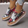 Women Flats New Elegant Round Toe Loafers Lace Up Trend Comfortable Women Shoes Casual Anti-slip Outdoor Sneakers Women