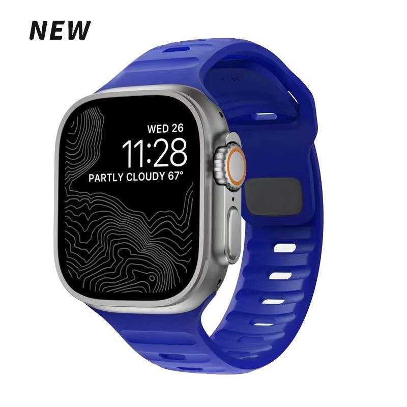 Силиконовые ремешки для Apple Watch - Одноцветные, Серия Ultra в наличии