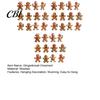 Gingerbread Man Gift Tags Christmas Wooden Ornaments, Cute Xmas Tree Hanging Decorations Decoration for Holiday Party Winter Home Decor Ornaments