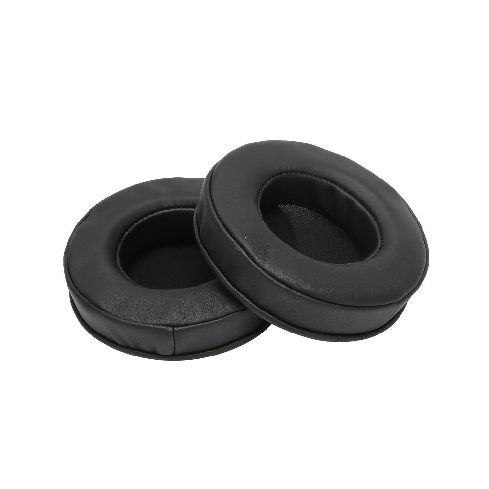 2PCS Black Noise Isolation Ear Cushions Leather Ear Covers Replacement Ear Pads Audio Accessories