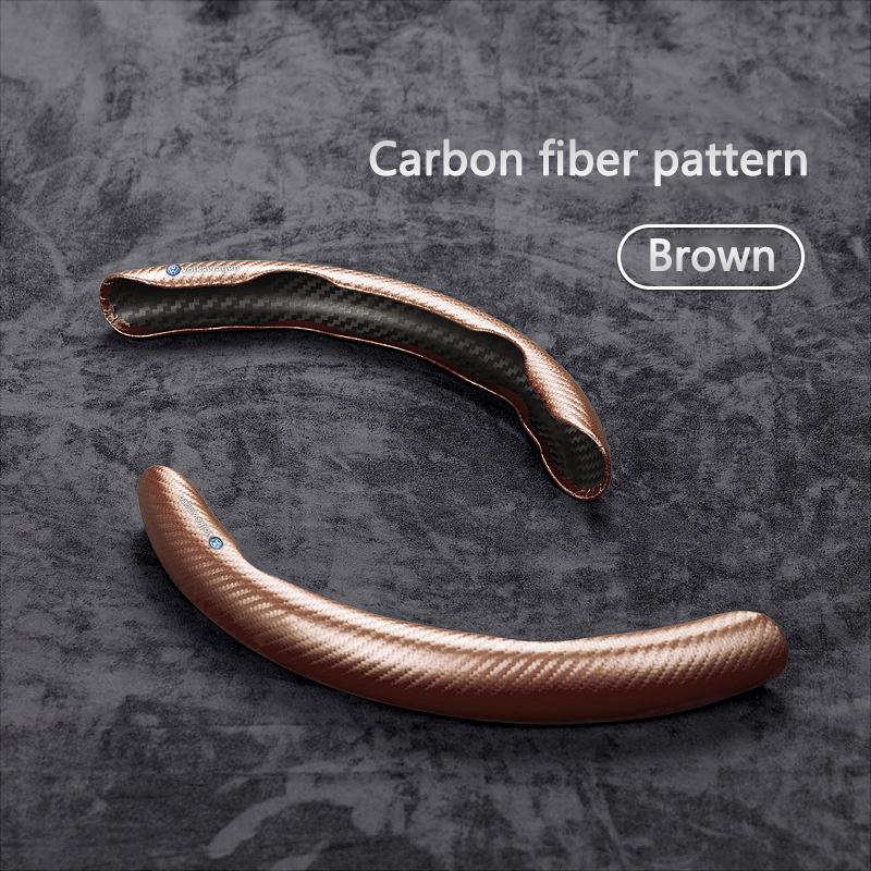 1pc Steering Wheel Cover Breathable Carbon Fiber Anti Slip Steering Covers For Volkswagen VW Jetta GTI Rline Golf Amarok Phaeton zr5