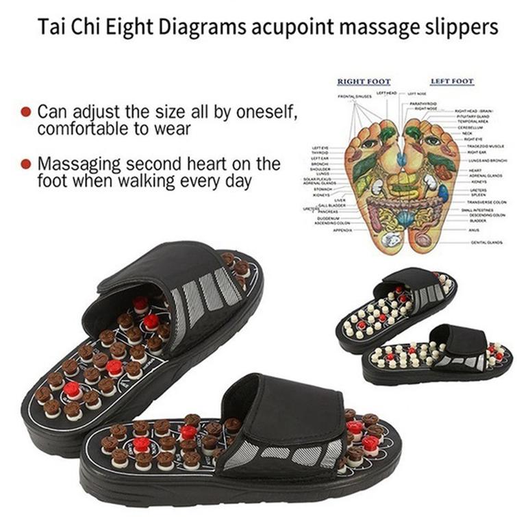 Spin Round Point Massage Acupuncture Slippers Sandals Slippers Acupressure Foot Health Massage Shoes