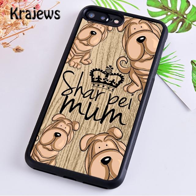 Krajews Холст Искусство Шарпей мама Лучшие Сторожевые Собаки Для iPhone 17 Air 16 Чехол для Телефона Обложка 15 14 плюс 12 13 pro max