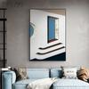 Современные архитектурные картины на холсте, постеры и печатная эстетика, домашний декор, пейзаж, настенные художественные картины для гостиной, спальни