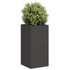 VidaXL Planter Black 40x40x80 Cm Cold-rolled Steel 860703