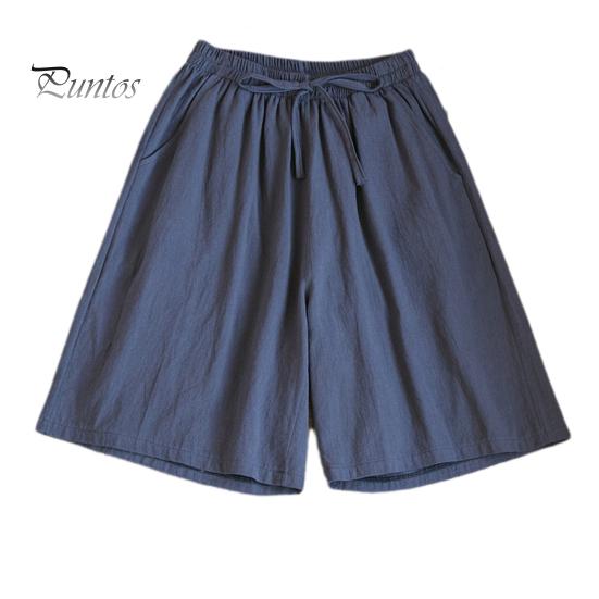 Женские летние повседневные шорты с эластичной резинкой на талии и карманами на шнурке, однотонные свободные короткие брюки с широкими штанинами, уличная одежда