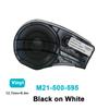 1PK M21-375-595/M21-750-430/M21-750-7425 Black On WhiteCompatible BRADY BMP21 PLUS Handheld Label Printer Self-Laminating Vinyl