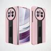 For Huawei Mate X5 / Mate X3 Case Wrist Strap Bracket Leather Strap  With Tempered Film Folding Shockproof Cover