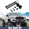 Black Exceptional Strength Front Differential Drop For Enhanced Performance Differential Drop Kit Black