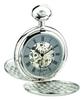 Charles-Hubert Paris Double Hunter DWA-064 Men's Mechanical Hand-Wound Pocket Watch