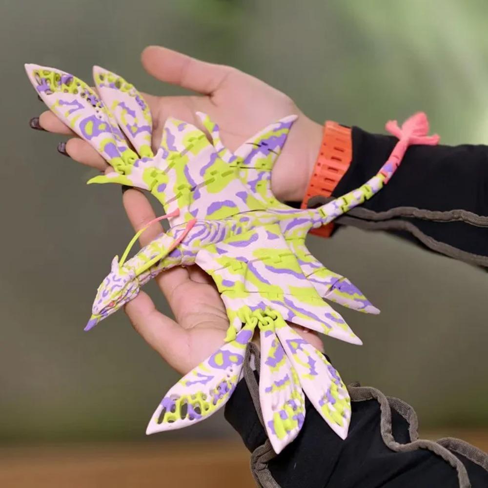 Аватар Икран Банши 3D-печатная подвижная фигурка Настольный декор Для коллекционеров Геймеров Подростков Хэллоуин Офисный стол Подарок