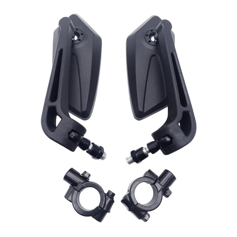 Винтажные мотоциклы, скутер, руль, выпуклое зеркало, черный, 22 мм, 7/8 дюйма, для ATV, скутера, велосипеда, универсальное выпуклое зеркало