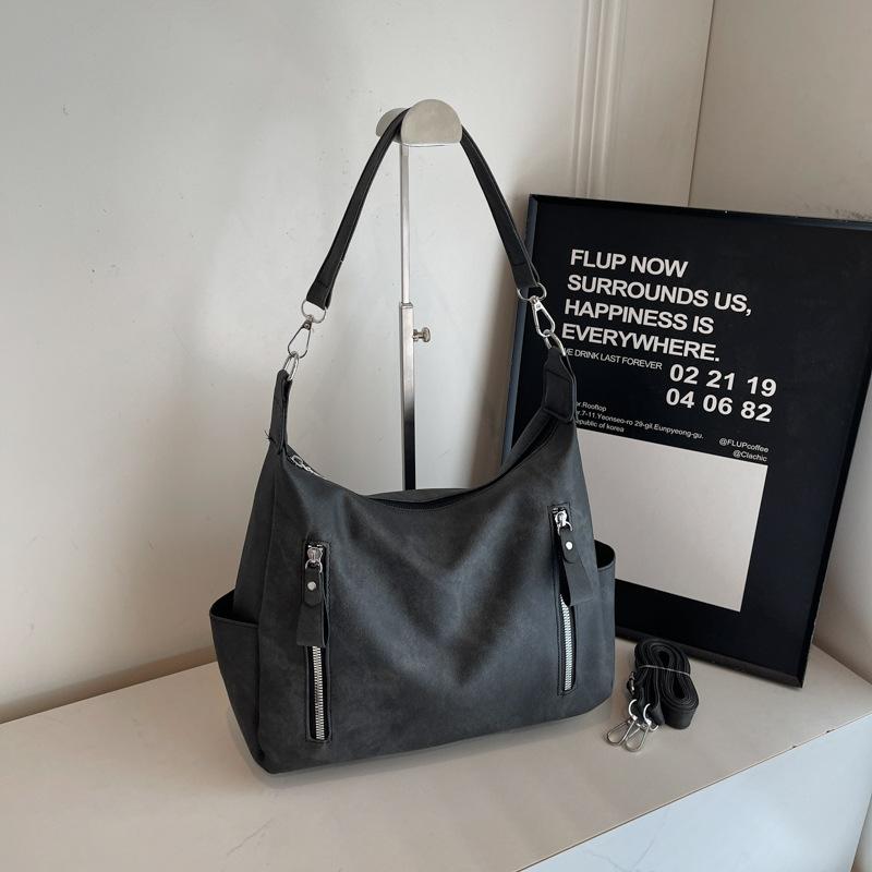 Large-capacity Bag Women's 2025 Autumn and Winter New Messenger Bag Matte Texture Niche Shoulder Bag Tote Bag Women