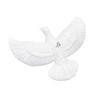 Christmas Bird Ornaments Artificial White Peace Bird Hanging Decoration for Xmas Tree Wreath Holiday Party Decor
