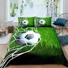 American Football Duvet Cover Set Full Size Sports Games Bedding Set Soccer Rugby Field Comforter Cover for Boys Quilt Cover Set