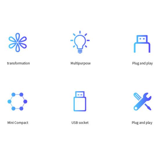 Автомобильный рассеянный свет USB-интерфейс Plug And Play Создать атмосферу Универсальный автомобильный миниатюрный светодиодный ночник Аксессуары для интерьера
