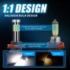 2X 8-сторонняя светодиодная лампа H7, светодиодные лампы H4, H11, H9, H8, автомобильные фары 9005, HB3, 9006, HB4, 6000K, автомобильные лампочки 50 Вт, 360 градусов, дальний и ближний свет 12 В