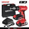 WISEUP Industrial Grade 18V Electric Screwdriver Cordless Drill with 2 Lithium-Ion Battery(2Ah) Fast Chargering 18+1 Settings