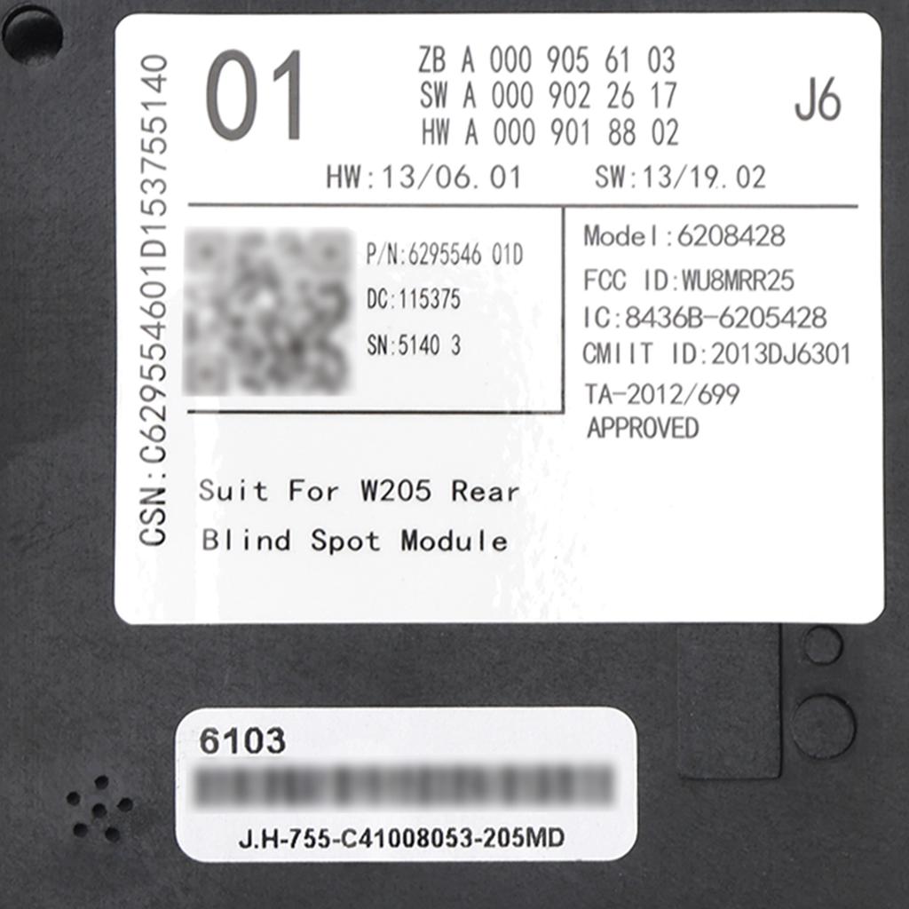 Радар мертвой зоны при перестроении A0009056103 Для Mercedes C-Class W205 2015-2018