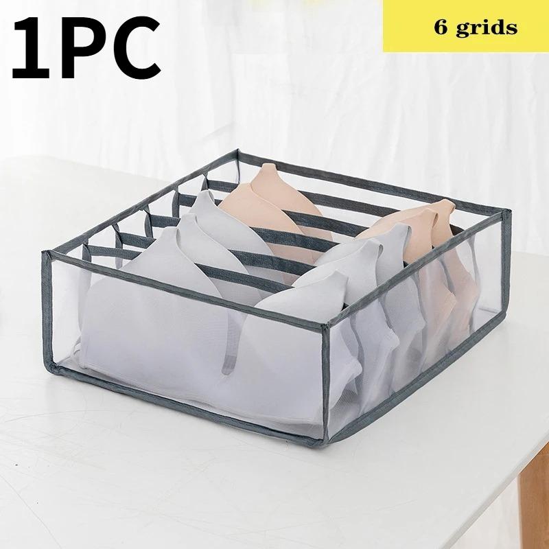 Коробка-органайзер для носков и нижнего белья Многофункциональные складные органайзеры для шкафа Разделитель для ящиков Коробки для хранения для трусов носков бюстгальтера