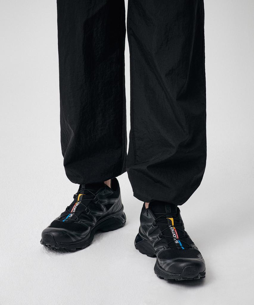 MUSINSA STANDARD Nylon Wide String Pants [Black]