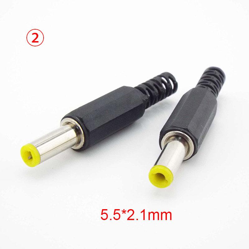 DC Male Jack Разъем питания Адаптер 3.5x1.35 мм 4.0x1.7 мм 4.8x1.7 мм 5.5x2.1 мм Штекерный разъем Адаптер аудио CCTV