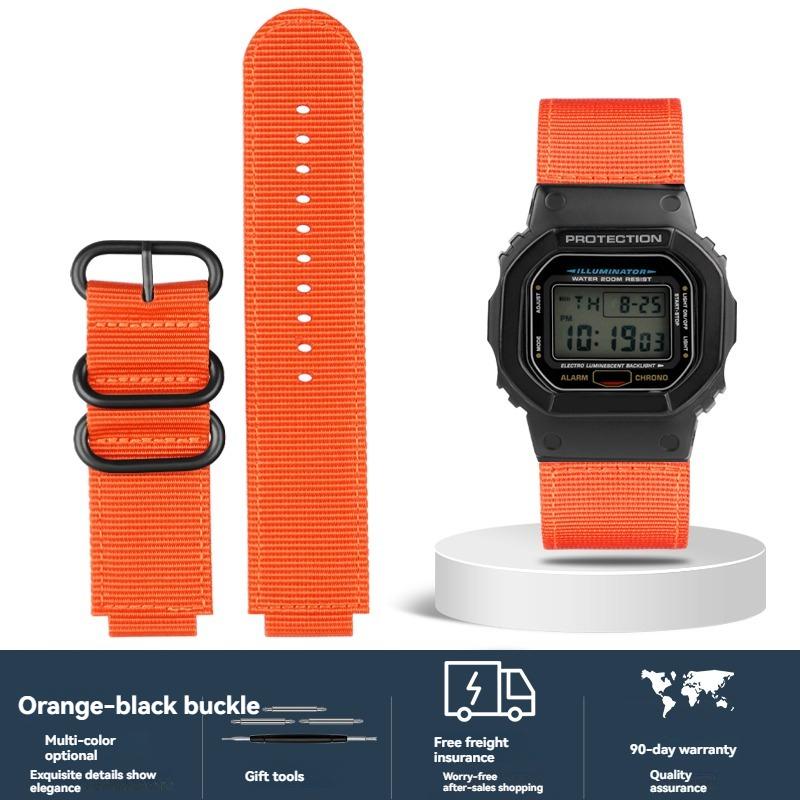 16-мм нейлоновый холщовый ремешок для Casio G-SHOCK GW6900/DW5600/GW-B5600/GM-5600/GA110/GA 2100, сменный ремешок для часов для активного отдыха