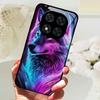 Закаленное Стекло Чехол Для Poco X7 / X7 Pro Милый Животный Жесткий ПК Стекло Чехол Для Телефона Для Xiaomi Poco X5 X6 Pro Ударопрочный Бампер Чехлы